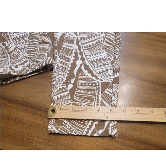 J.McLaughlin Lexi Slim Jeans • Sz 2 • Brown White Leaf Print • NWOT - Picture 12 of 12
